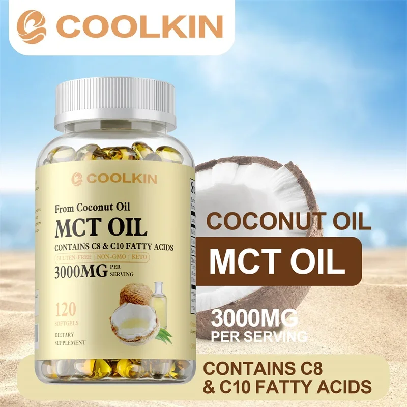 Mct Oil Coconut - Suplemento de óleo MCT - contém