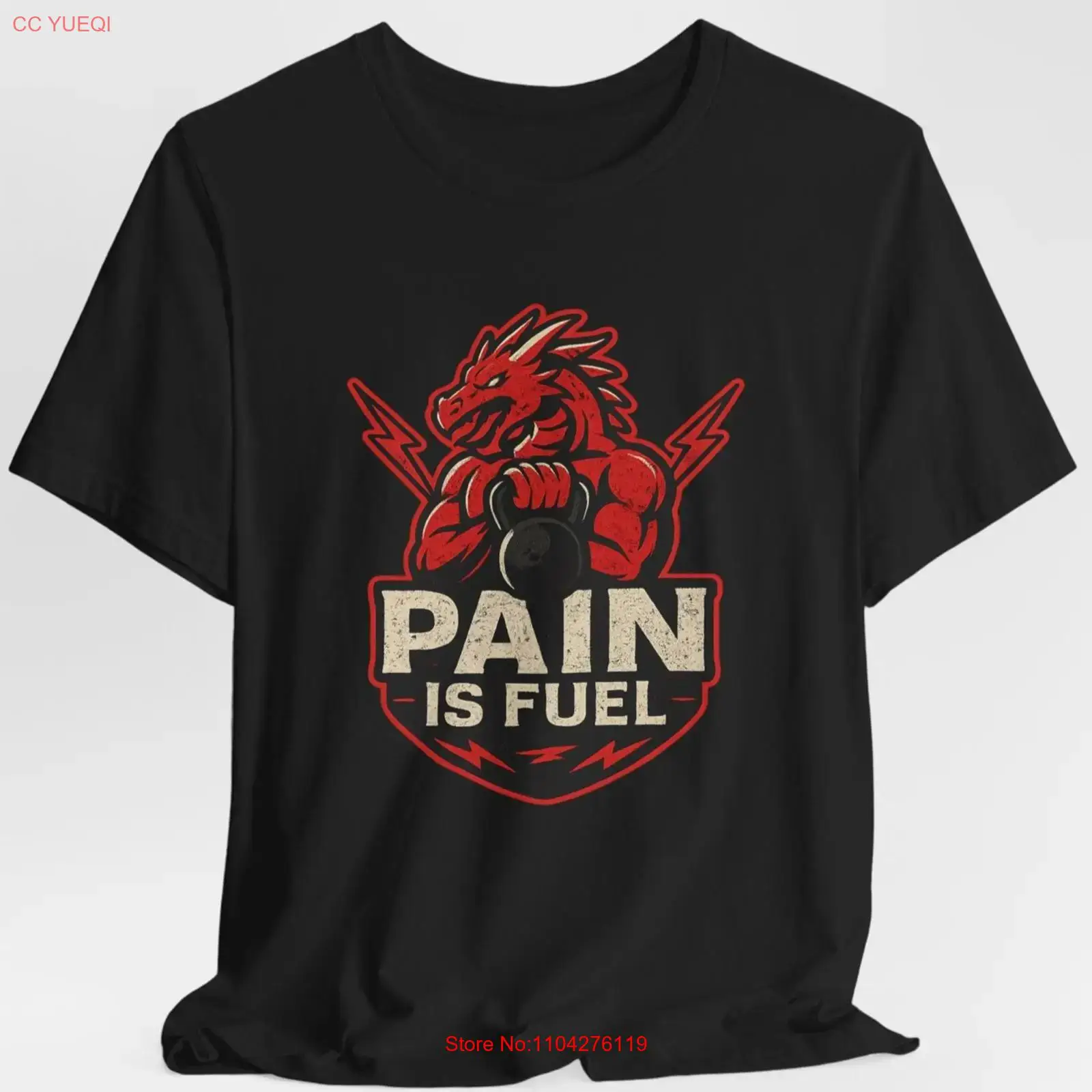 Fuel Fitness & Nutrition Oakbank - Camiseta Motivacional de Academia 'Pain Is