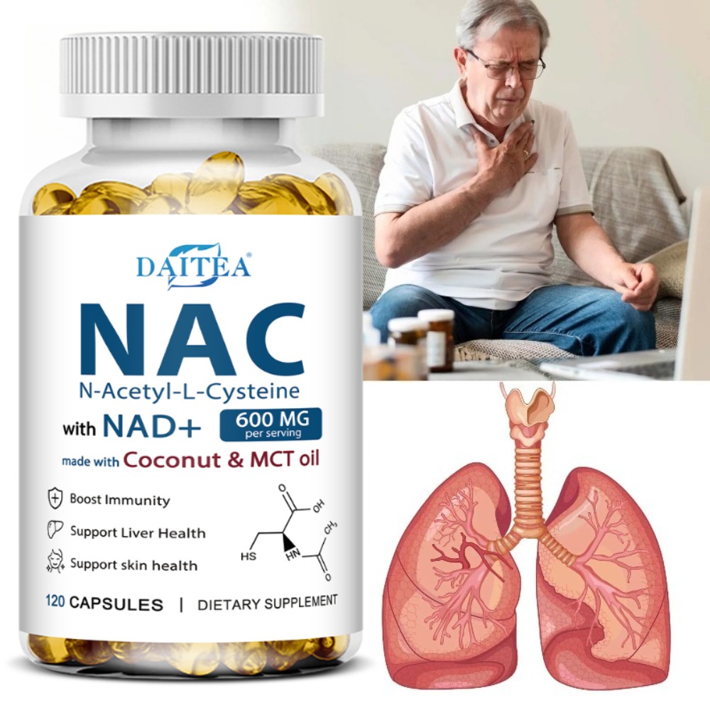 Mct Oil Coconut - Suplemento NAC Cápsulas de N-Acetil Cisteína