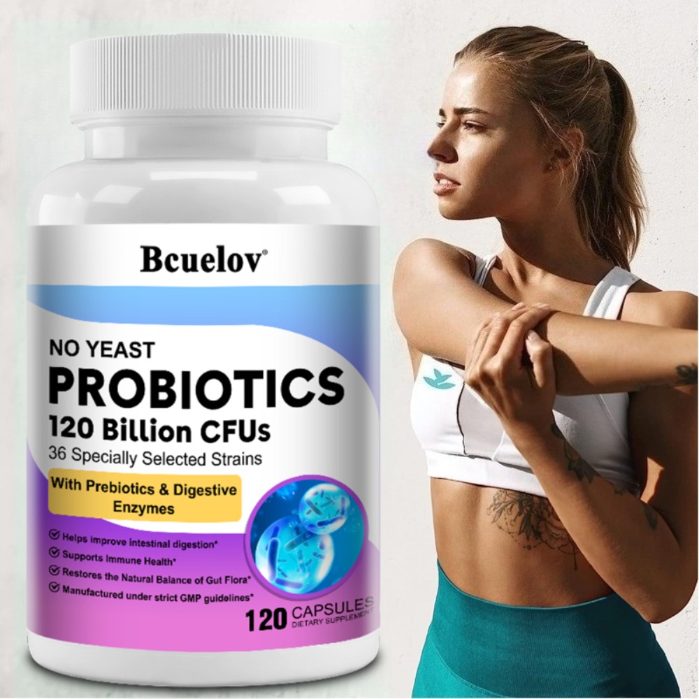Probiotic 60 Billion - Cápsulas Probióticas de Enzimas Orgânicas 120