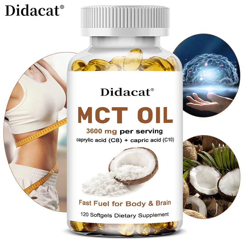 Óleo MCT 3600 mg C8 C10 Cápsul - Mct Oil Coconut avaliação e preço