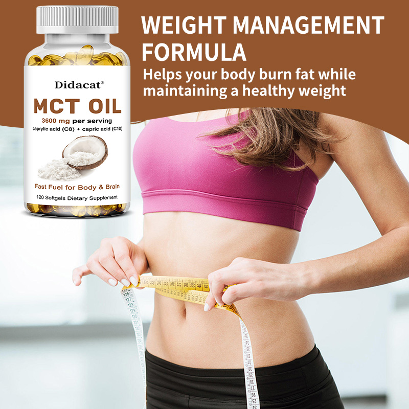 Óleo MCT 3600 mg C8 C10 Cápsul - Mct Oil Coconut avaliação e preço