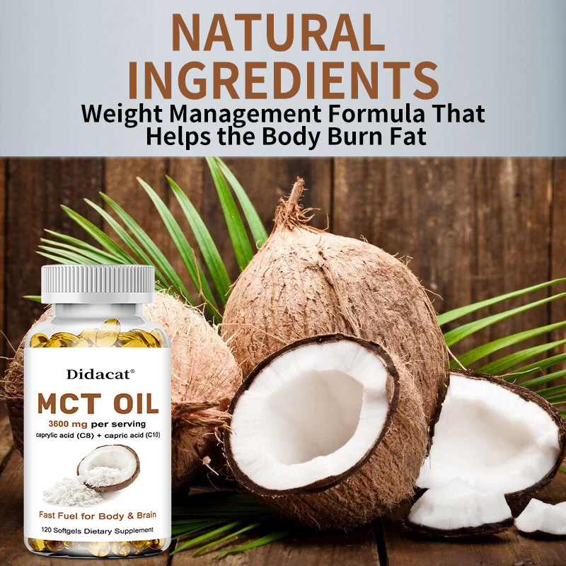 Óleo MCT 3600 mg C8 C10 Cápsul - Mct Oil Coconut avaliação e preço