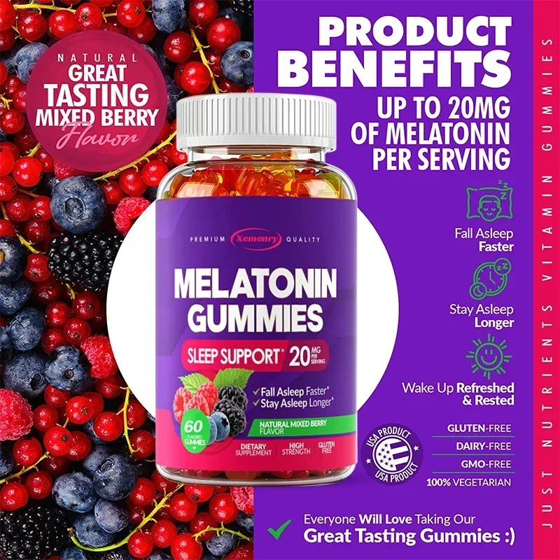 Gomas de melatonina - melhore  - Melatonin Sleep Gummy avaliação e preço